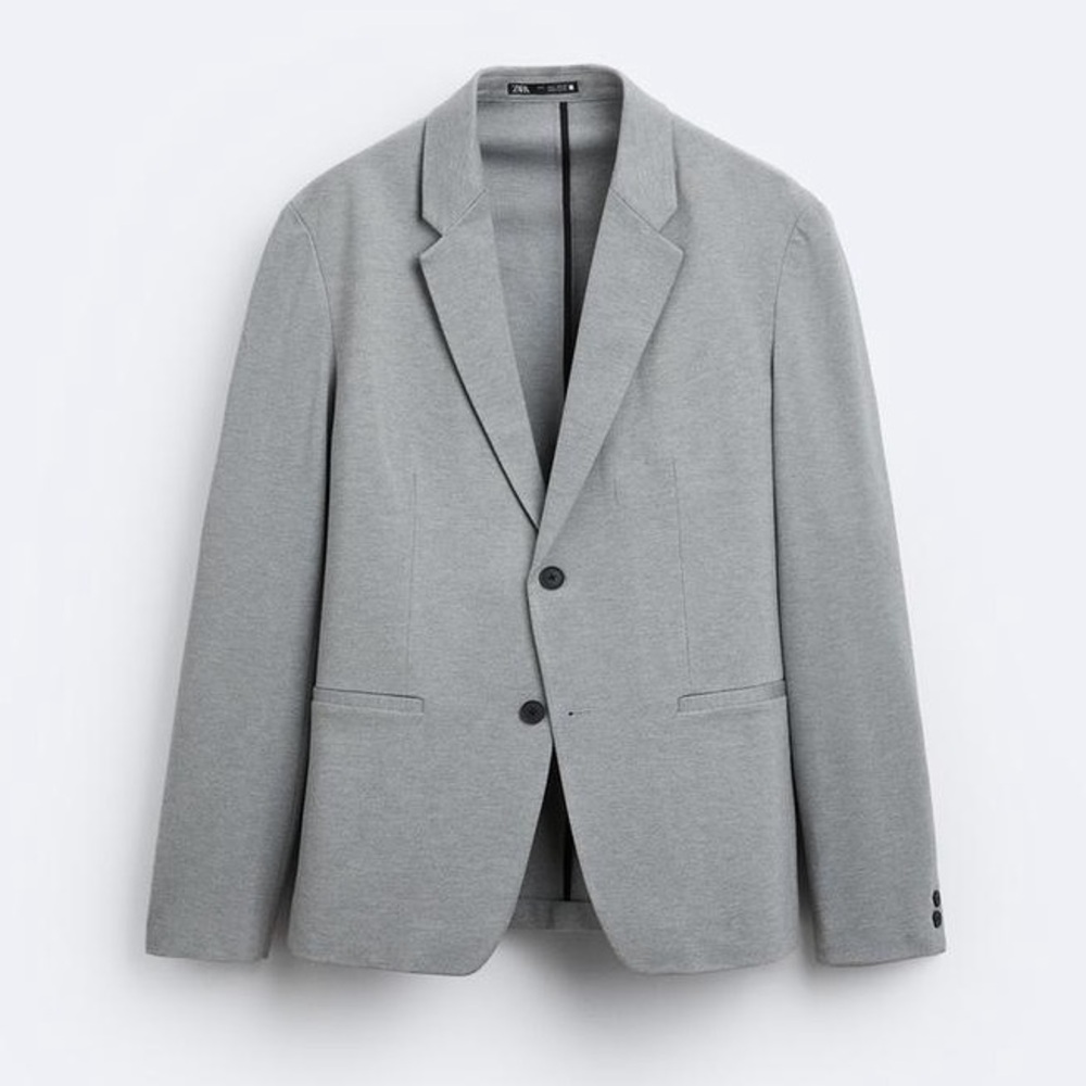 COPY - Zara - Daily Outfit Stretch Blazer - Grey - M